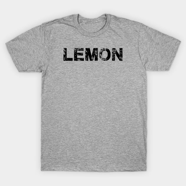 Lemon // Typography Design Retro Style T-Shirt by OlasyMasy